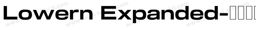 Lowern Expanded字体转换